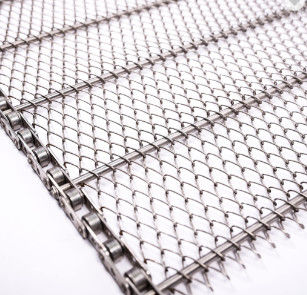 गुणवत्ता  High Temperature Resistance Chain Drive Flat Flex Belt Wire Mesh for Conveyor कारखाना