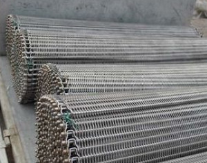 Tiande स्टेनलेस स्टील चेन फ्लैट फ्लेक्स बेल्ट धातु बेल्ट कन्वेयर मेष
