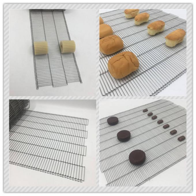 304 स्टेनलेस स्टील खाद्य मेष बेल्ट सीढ़ी श्रृंखला कन्वेयर सिस्टम 4