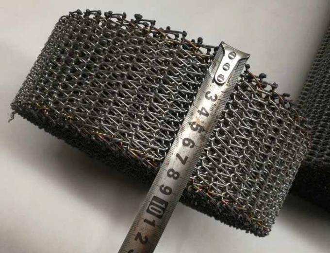 उच्च तापमान 314 310s स्टेनलेस स्टील सर्पिल मेष कन्वेयर चेन बेल्ट धातु 13